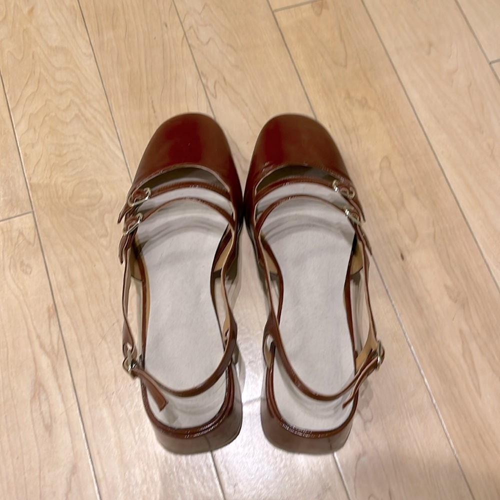 Sezane Paula Babies Sz 40 Caramel / Polished Camel